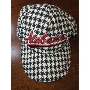 ALABAMA Crimson Tide Houndstooth Hat Strapback Adjustable Cotton Dad Slouch